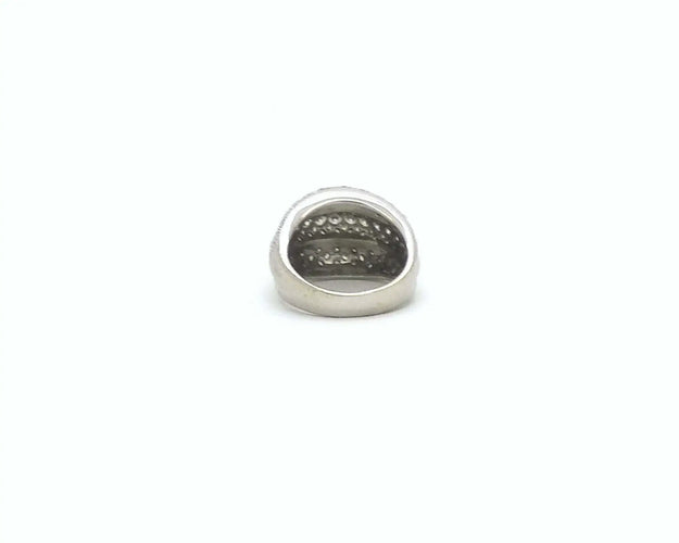 Bague 52 Bague en or blanc 18 ct pavée de diamants 2,30 ct 58 Facettes 6365