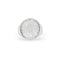 Bague 57 Bague chevalière pavée de diamants en or blanc 18 kt 58 Facettes 7242