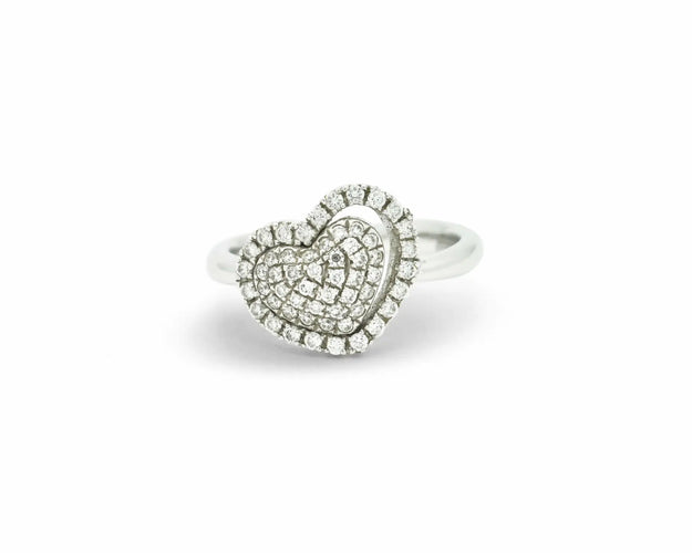 Bague Anello cuore Recarlo con diamanti 58 Facettes 7791