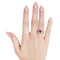 Bague 53 Bague en or jaune 18 K avec rubis 0,80 ct et diamants 58 Facettes 8957