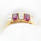 Bague Bague en or jaune 18 kt avec rubis et diamants 58 Facettes 9879
