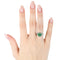 Bague 53 Bague en or blanc 18 carats avec émeraude 2,07 ct et diamants 58 Facettes 12054