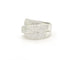 Bague Bague bandeau tressée en or blanc 18 ct et diamants 1,40 ct 58 Facettes 13492