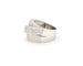 Bague Bague bandeau tressée en or blanc 18 ct et diamants 1,40 ct 58 Facettes 13492