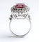 Bague 55 Bague en or blanc avec rubis birman et diamants 58 Facettes 13417