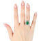 Bague Bague en or blanc 18 ct avec émeraude 2,81 ct et diamants 58 Facettes 13755