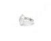 Bague 55 Bague en or blanc 18 carats avec émeraude 1,50 ct et diamants 58 Facettes 14187