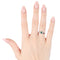 Bague Bague en or blanc 18 carats avec émeraude 0,30 ct et diamants 58 Facettes 14199