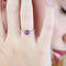 Bague Favero - Bague en or blanc 18 carats avec rubis et diamants 58 Facettes 14458