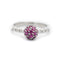 Bague Favero - Bague en or blanc 18 carats avec rubis et diamants 58 Facettes 14458