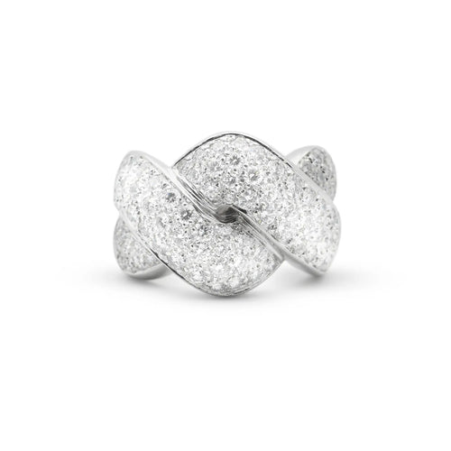 Bague 54 Recarlo - Bague en or blanc 18 carats avec diamants 2 carats 58 Facettes 14513