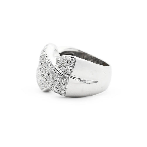 Bague 54 Recarlo - Bague en or blanc 18 carats avec diamants 2 carats 58 Facettes 14513