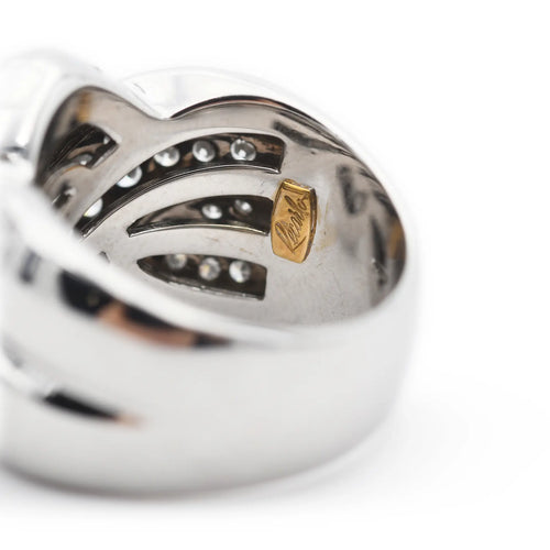 Bague 54 Recarlo - Bague en or blanc 18 carats avec diamants 2 carats 58 Facettes 14513