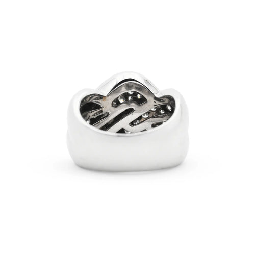 Bague 54 Recarlo - Bague en or blanc 18 carats avec diamants 2 carats 58 Facettes 14513