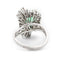 Bague 56 Bague en or blanc, émeraude de Colombie 1,81 ct et diamants 58 Facettes 14539