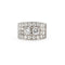 Bague Bague jonc en or blanc 18 carats avec diamants 1,64 ct 58 Facettes 14564