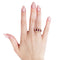 Bague Bague en or jaune 18 ct avec rubis et diamants 58 Facettes 16907