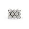 Bague 54 Bague maille souple en or blanc 18 ct avec diamants 0,70 ct 58 Facettes 17329