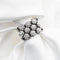 Bague 54 Bague maille souple en or blanc 18 ct avec diamants 0,70 ct 58 Facettes 17329