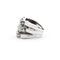 Bague 54 Bague maille souple en or blanc 18 ct avec diamants 0,70 ct 58 Facettes 17329