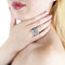 Bague 54 Bague maille souple en or blanc 18 ct avec diamants 0,70 ct 58 Facettes 17329