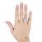Bague Bague bandeau en or blanc 18 carats et diamants 0,76 ct 58 Facettes 17368