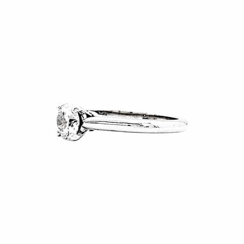 Bague 49 Cartier 1895 - Bague solitaire en platine et diamant 58 Facettes 35364