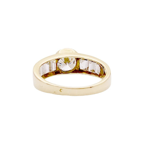 Bague 53 Bague en or jaune et diamants 58 Facettes 35187
