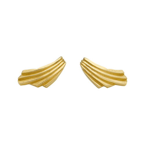 Boucles d'oreilles Lalaounis Drapé - Boucles d’oreilles en or jaune 750 58 Facettes 31141