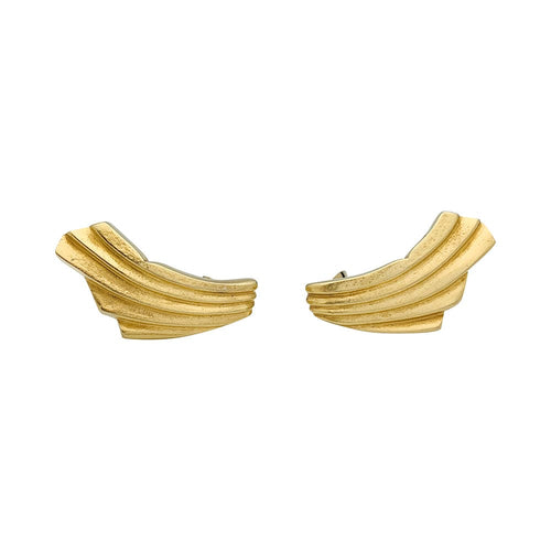 Boucles d'oreilles Lalaounis Drapé - Boucles d’oreilles en or jaune 750 58 Facettes 31141
