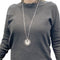 Collier Messika Move Lucky - Sautoir en or blanc et diamants 58 Facettes 33236