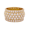 Bague 54 Cartier Nigéria - Bague pavée de diamants en or jaune 58 Facettes 33987