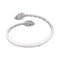 Bracelet Bulgari Serpenti Seduttori - Bracelet jonc en or blanc, diamants et émeraudes 58 Facettes 34137