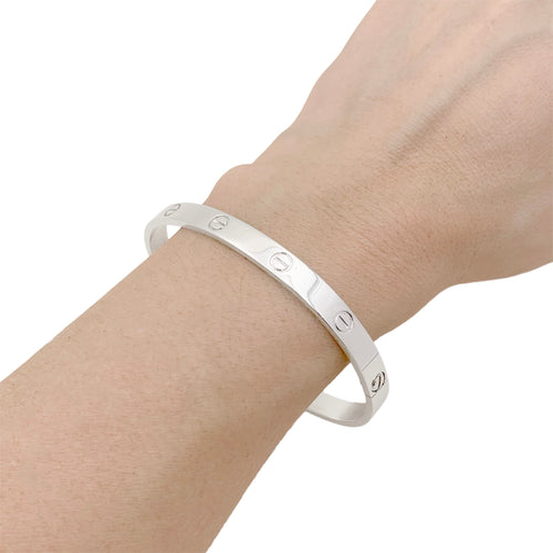 Bracelet Cartier Love - Bracelet en or blanc 750 58 Facettes 34379