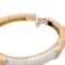 Bracelet Van Cleef & Arpels - Bracelet jonc ouvrant en or jaune et diamants 58 Facettes 34382