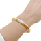 Bracelet Van Cleef & Arpels - Bracelet jonc ouvrant en or jaune et diamants 58 Facettes 34382