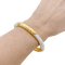 Bracelet Van Cleef & Arpels - Bracelet jonc ouvrant en or jaune et diamants 58 Facettes 34382