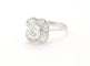 Bague 54 Bague en or blanc 18 ct avec diamant 1,39 ct et diamants baguette 58 Facettes 12970