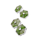Boutons de manchette Boutons de manchette jade néphrite et platine. 58 Facettes 34665