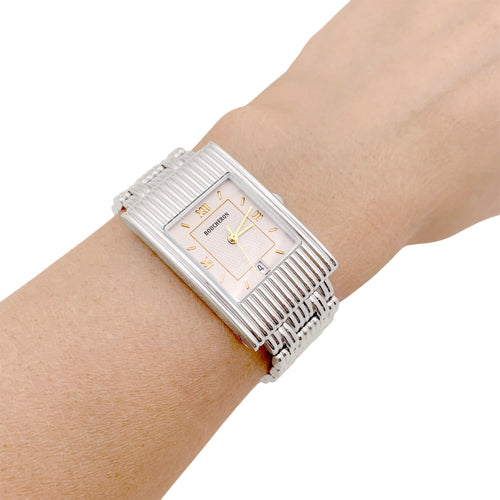 Montre Boucheron Reflet - Montre grand modèle en acier 58 Facettes 34858
