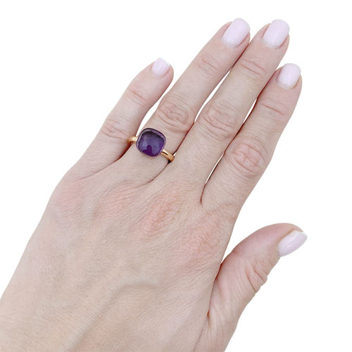Bague 48 Pomellato Nudo Classic - Bague en or rose et améthyste 58 Facettes 34964