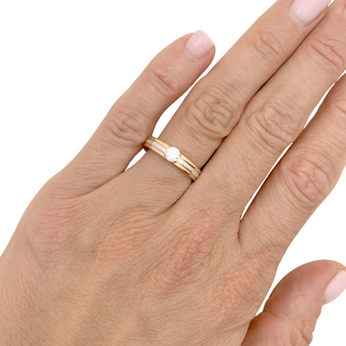 Bague 51 Cartier - Bague Vendôme Louis Cartier en trois ors et diamant 58 Facettes 34963