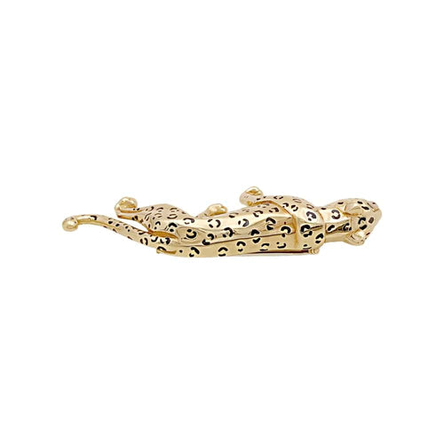Broche Broche Cartier, "Panthère", or jaune, émail, émeraudes. 58 Facettes 34989