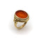 Bague Bague victorienne - Intaille en cornaline Jules César en or 18k 58 Facettes