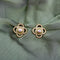 Boucles d'oreilles Elizabeth Locke - Boucles d’oreilles trèfle en or 18k et diamants 58 Facettes