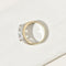 Bague 55 Bague trilogie vintage en or blanc 14K et diamants 58 Facettes 3229-23