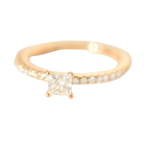 Bague 53.5 Wempe by Kim - Bague en or rose 18K avec diamants 58 Facettes 2763