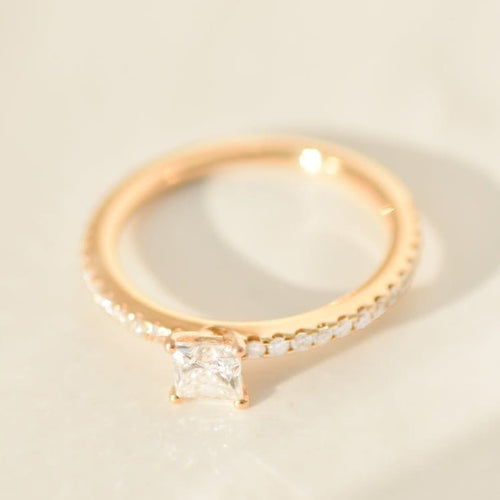 Bague 53.5 Wempe by Kim - Bague en or rose 18 carats et diamants 0,45 ct 58 Facettes 2763