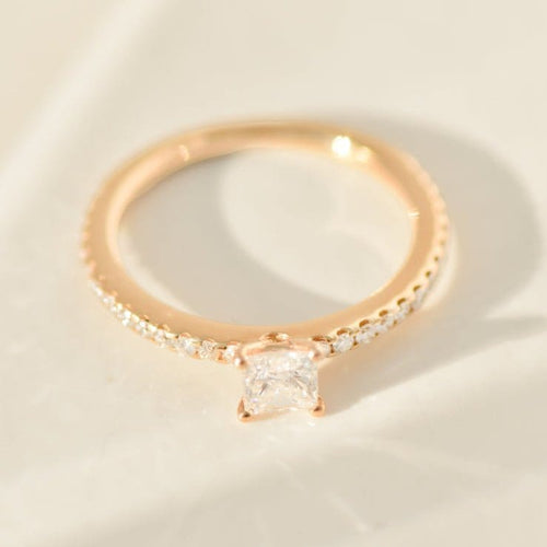 Bague 53.5 Wempe by Kim - Bague en or rose 18 carats et diamants 0,45 ct 58 Facettes 2763