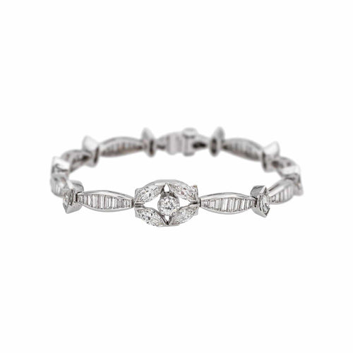 Bracelet Bracelet  Or blanc, Platine Diamant 58 Facettes 4641897CN